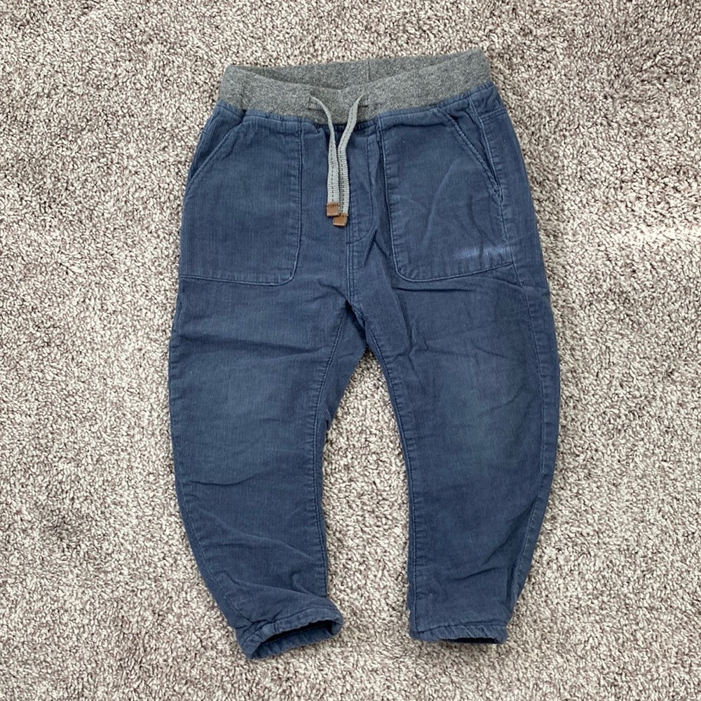 Zara Ribbed Corduroy Trousers